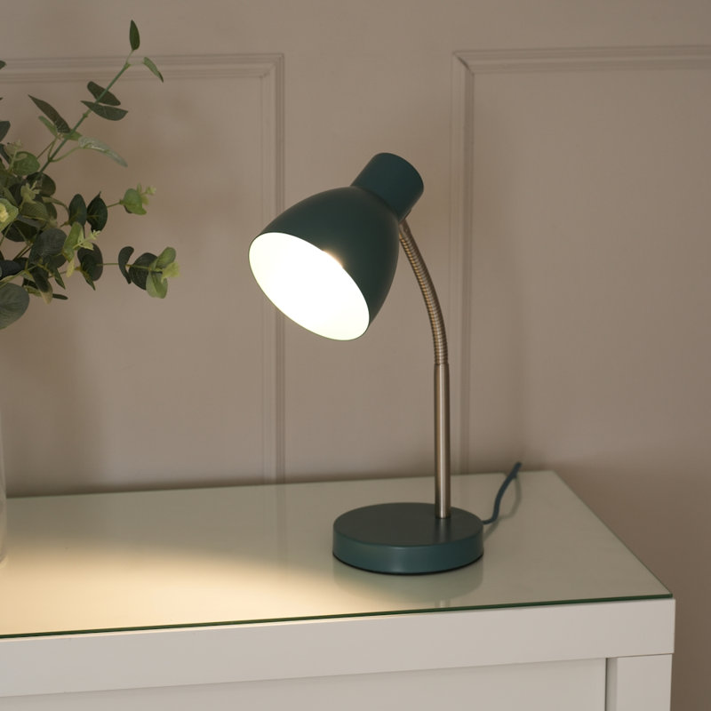 Rhyda Metal Table Lamp, Blue, No