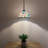 Kleist Tiffany Pendant Lighting Pink Blue Stained Glass Hummingbird Flowers LED Bulb Included 12”W*12”D*60”H