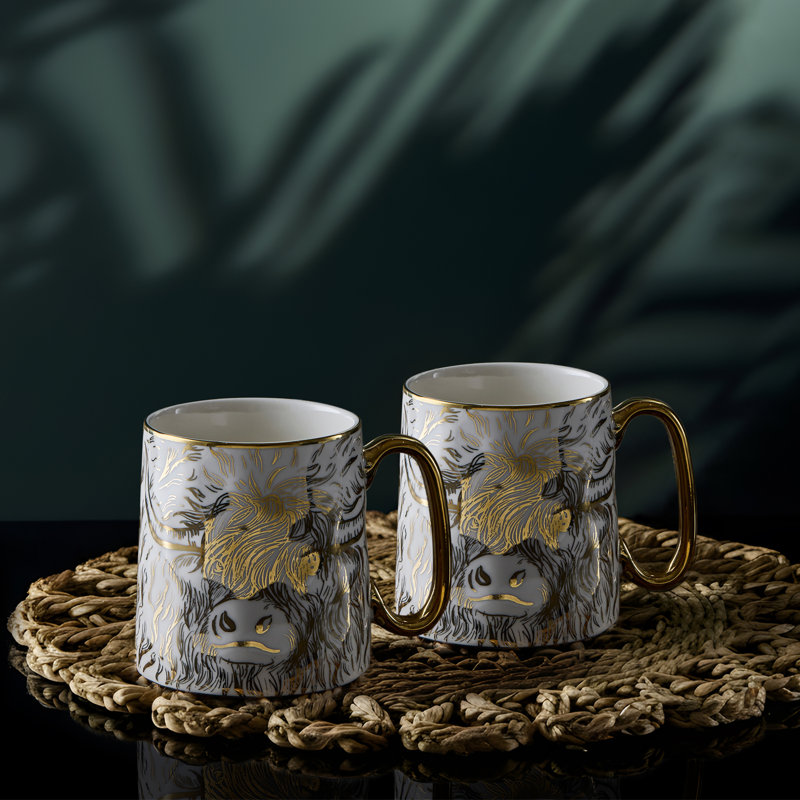 Animal Mug Porcelain Coffee Mug, Highland Cow