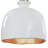 Bianca Ceramic Pendant (Gloss White and Gold)