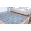 Tapis bleu à motif géométrique-512816537