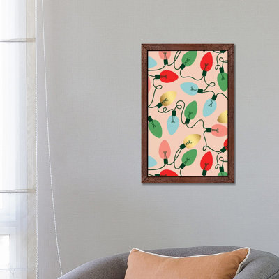 Merry And Bright III by Caroline Alfreds - Floater Frame Print on Canvas