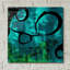  «Turquoise Element II» par Sisa Jasper, «Art mural en verre acrylique, 24 po x 24 po-839797983