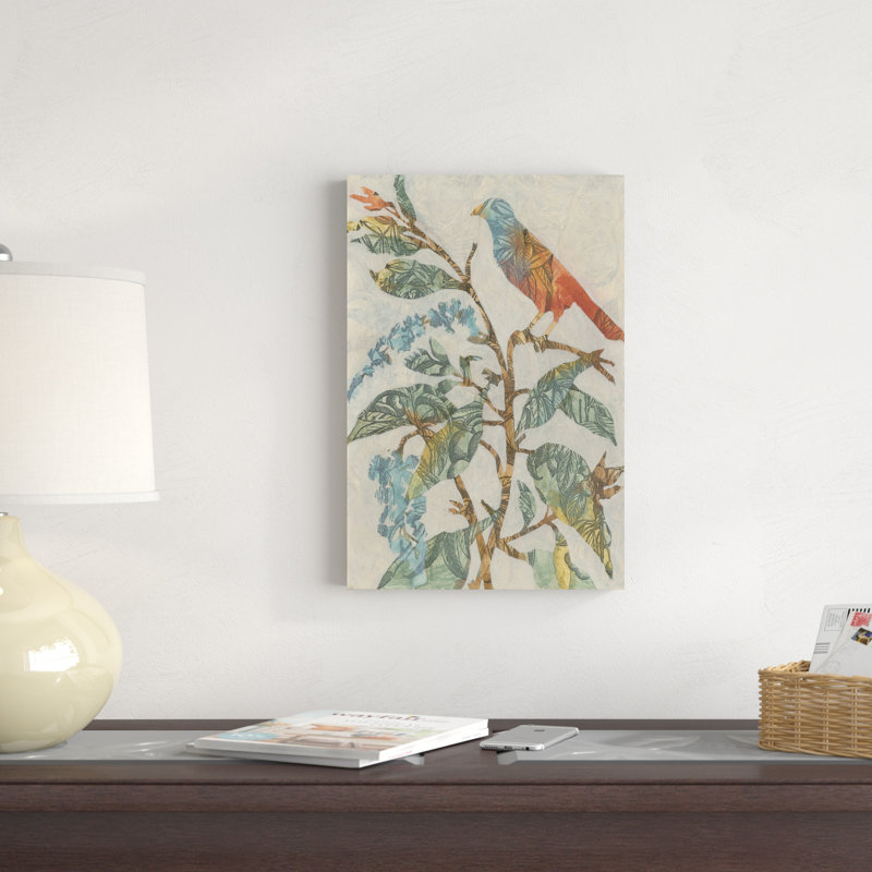 Aviaire Collage II, H 18 po x l 12 po x P 1,25 po