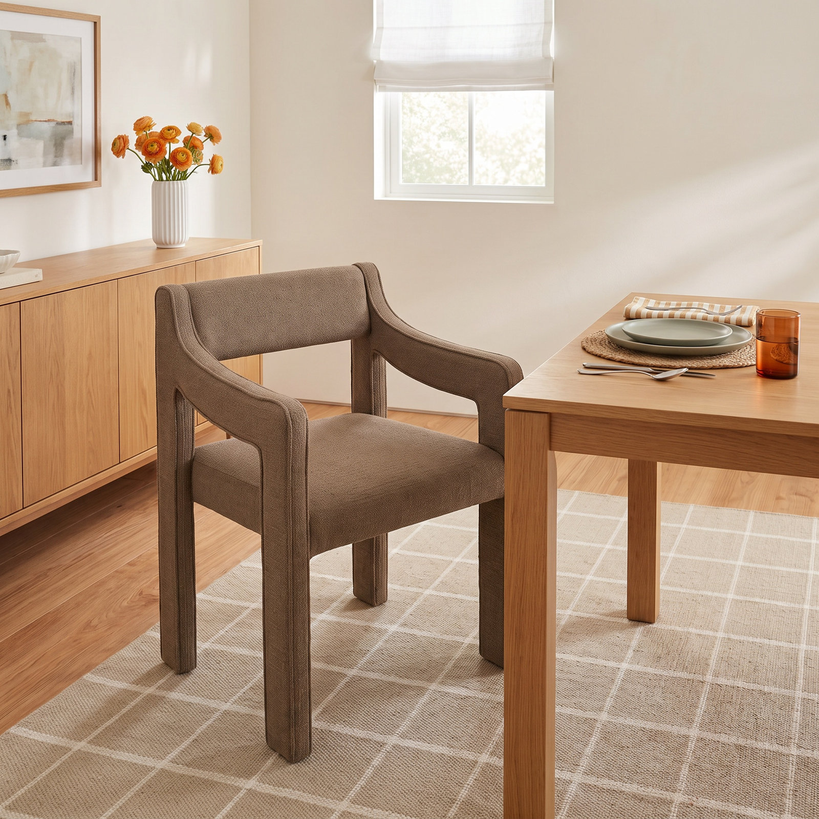 Deanna Dining Chair, Brown