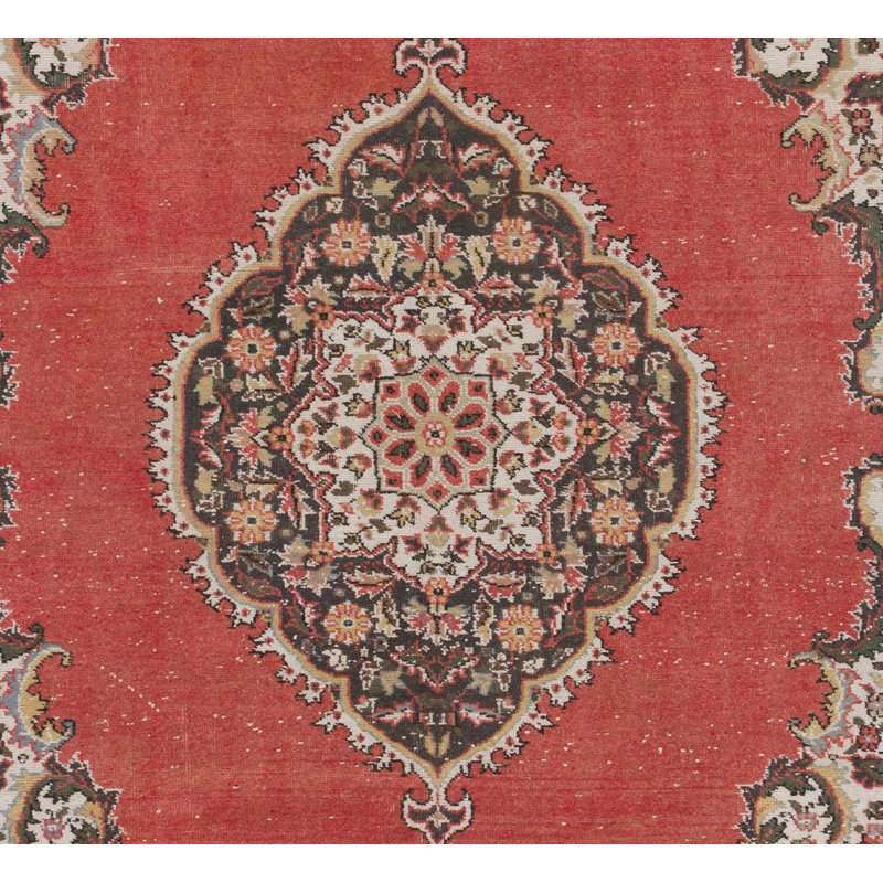 Tapis de village turc rétro noué à la main
