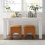 Repose-pieds moderne avec repose-pieds, tabouret de maquillage (ensemble de 2) Modern Boucle-1493419160