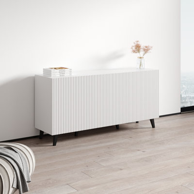 Pafos 60.2" 3D White Sideboard