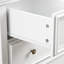 Commode moderne blanche avec 6 tiroirs spacieux