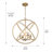 Delphinia 4 - Light Steel Dimmable Globe Chandelier