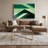 Hard Edge 43 Green Canvas Wall Art-567896539