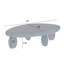 Table basse Modern Cobblestone 46 po x 29 po x 12 po-1247741598