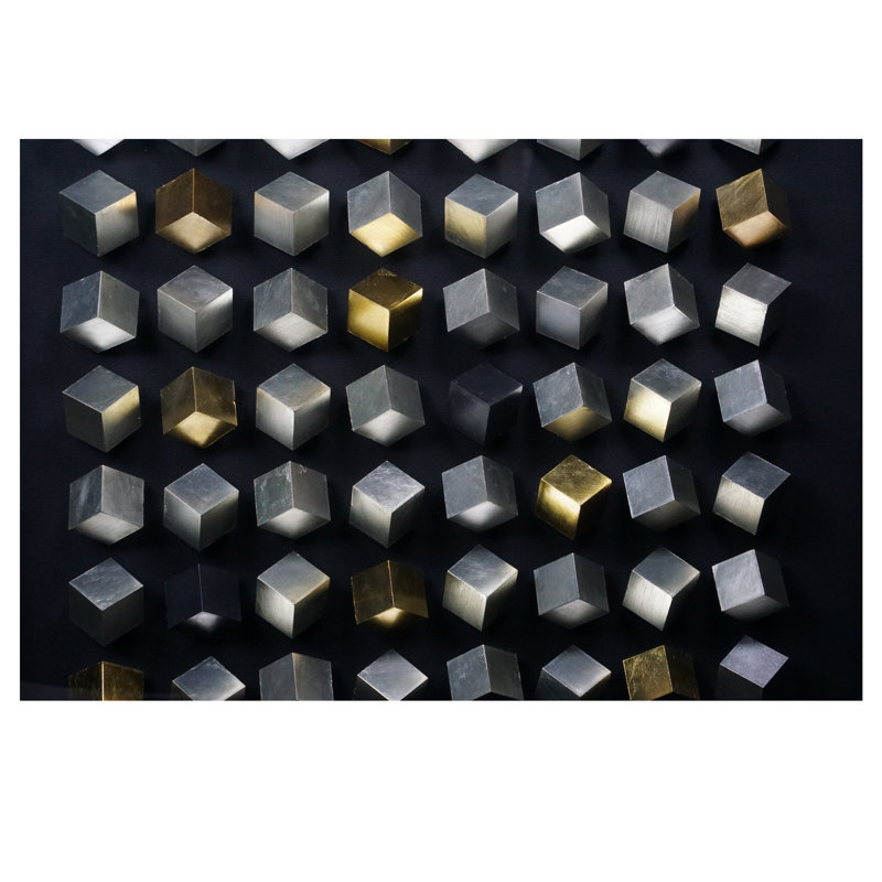 Handmade Modern Abstract Wall Decor on Solid Wood