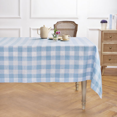 Buffalo Check - 100% Pure Linen Tablecloth