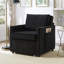 Canapé-lit convertible en chenille avec dossier réglable et rangement Jad-788940567