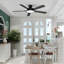 Wrought Studio™ 52 Inch Flush Mount Ceiling Fans With LED Lights-2137188555