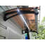 Menands 8m Width x 1.5m Depth Door Canopy Black-Bracket Bronze-Sheet