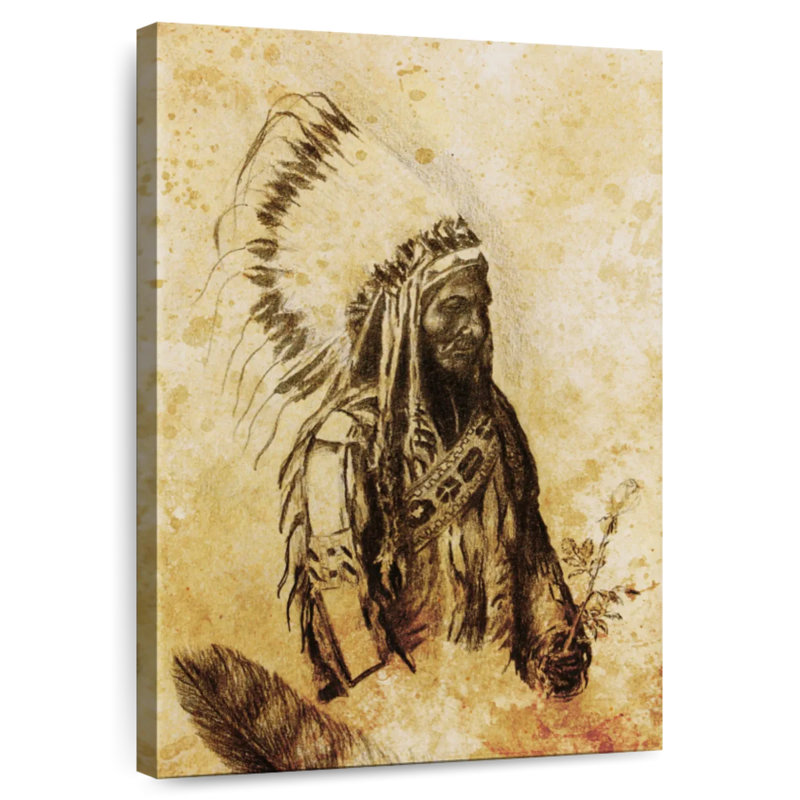 Lelar Sitting Bull, 45" H x 30" W