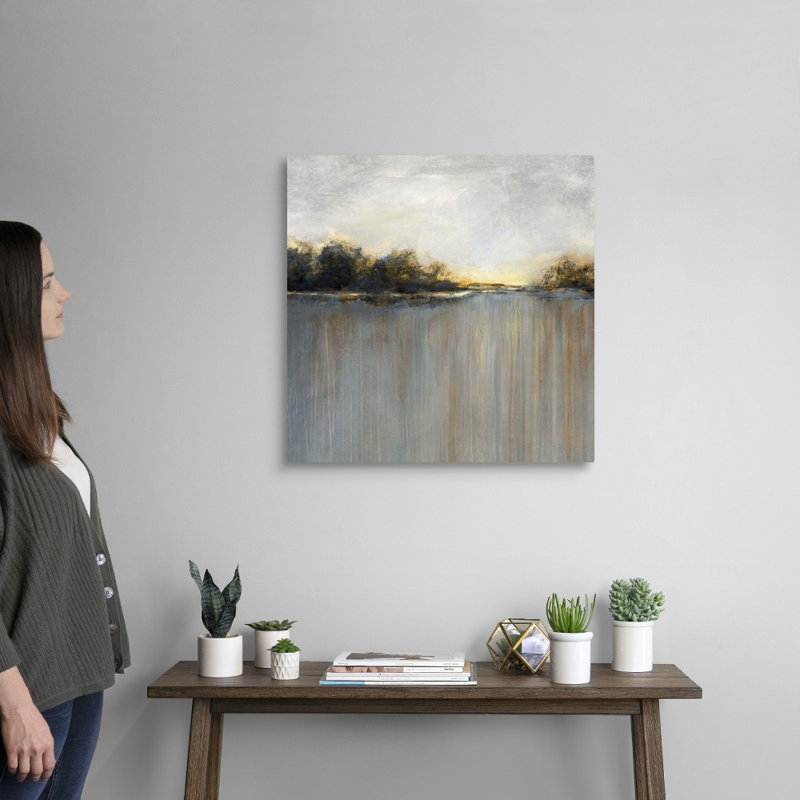 Rainy Sunset I - reproduction d'art sur toile, Toile tendue, H 24 po x l 24 po x P 1,25 po