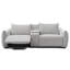 Espace de vie du fauteuil inclinable avec fonction électrique et porte-gobelet, port inclinable en lin et tissu