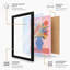 Geometric Floral Vase Modern - Framed Print-1877557465-1877557469