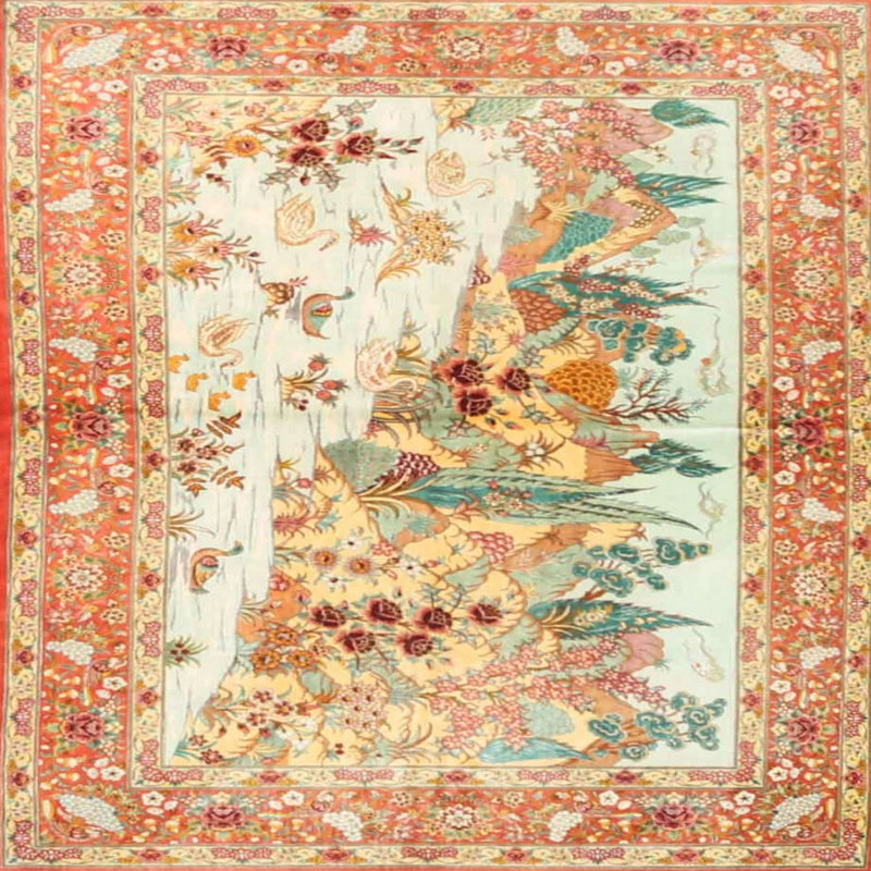 Oriental Indoor Rug, Square 7'