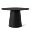 Ensemble de table de salle à manger à piédestal 5 pièces avec chaises en similicuir-263715115
