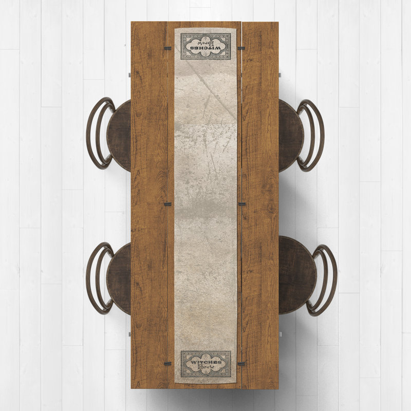 Cotton Blend Square Table Runner, 16" x 72"