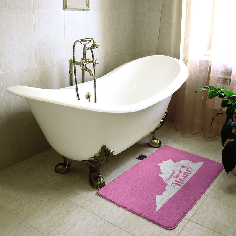 Tapis pour salle de bain richmond doux, l 17 po x L 21 po, Rose