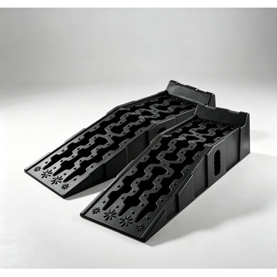 Rampes de levage de voiture extra-plates de 18 cm (7 pouces), pont élévateur portable en plastique avec poignées intégrées et conception empilable pour camions, VUS et entretien automobile
