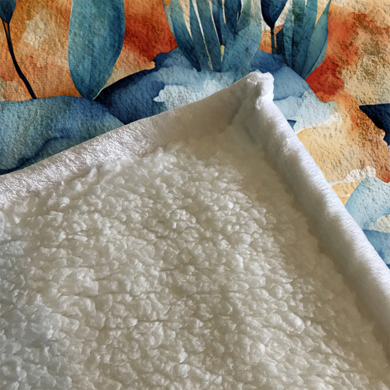 Couverture en sherpa, L 68 po x L 80 po