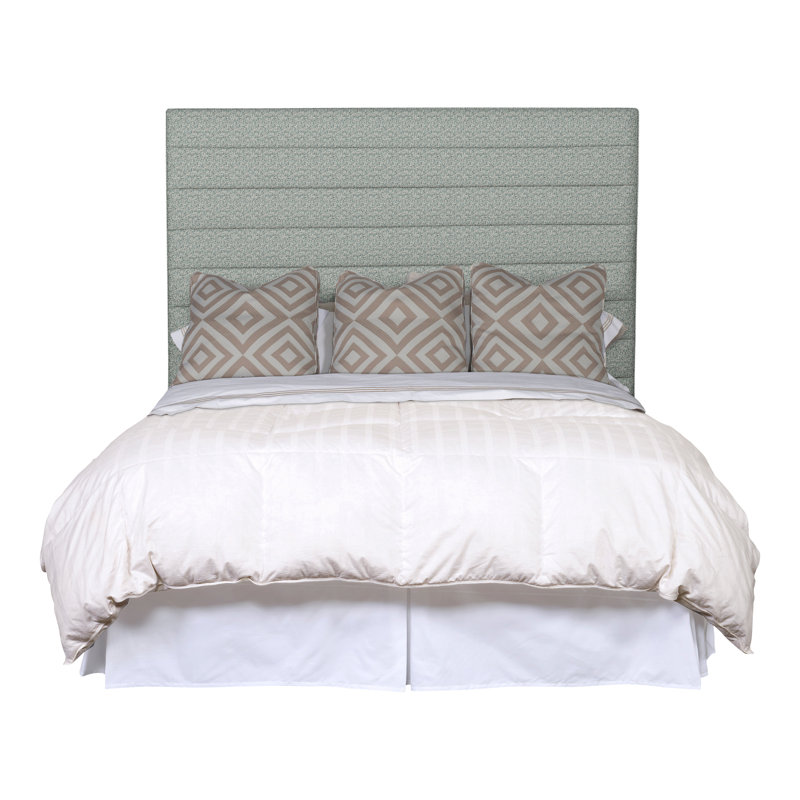Kelsey King Upholstered Panel Headboard, Tuck Water