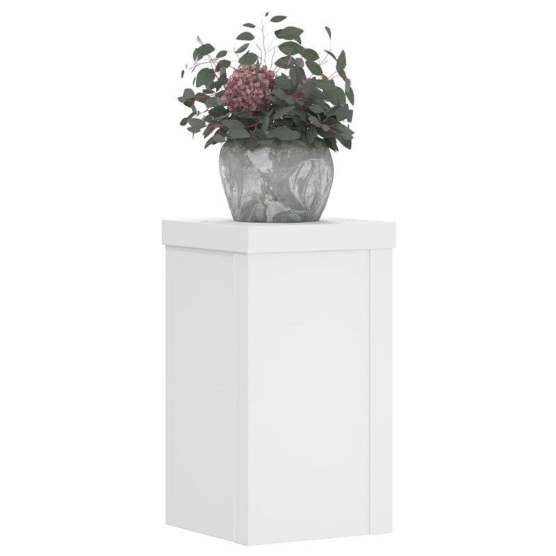 Plant Stand - Set of 2, White, 20cm H x 15cm W x 15cm D
