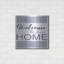 «Welcome to Our Home Tile» par Cindy Jacobs, art mural en métal, 24 po x 24 po