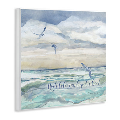 Plaque murale High Tides Good Vibes Beach, design par Audrey Jeanne Roberts