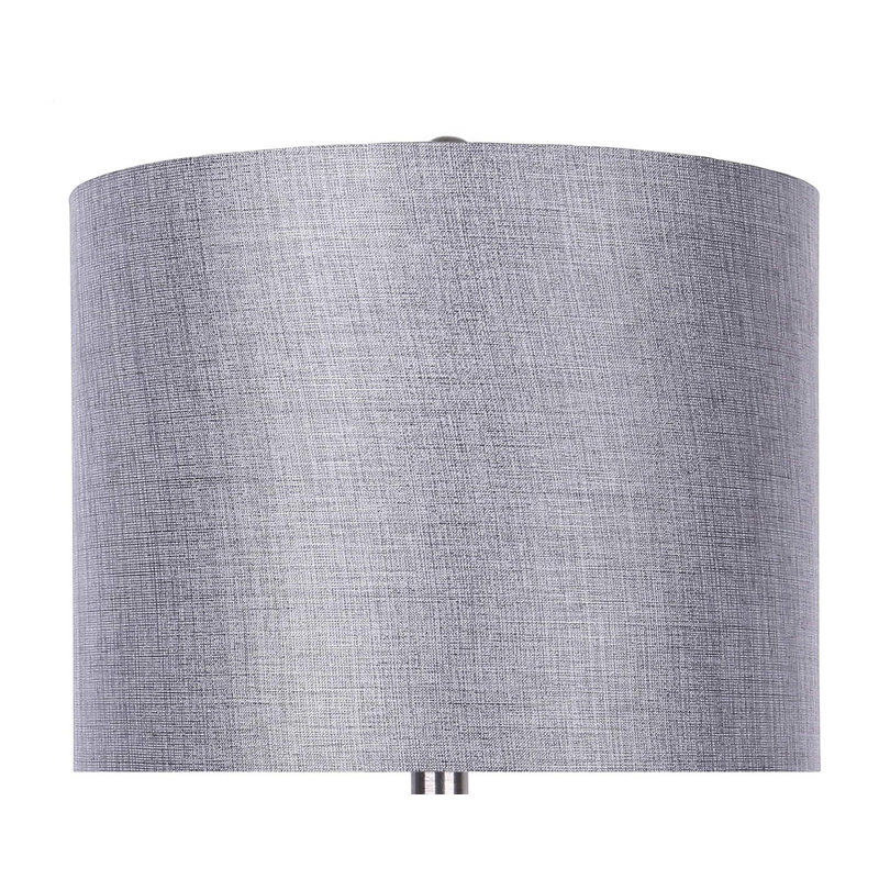 Arseni Metal USB Table Lamp, Gray