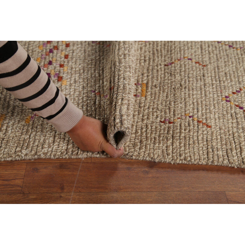 Tapis oriental marocain en laine 6 x 9
