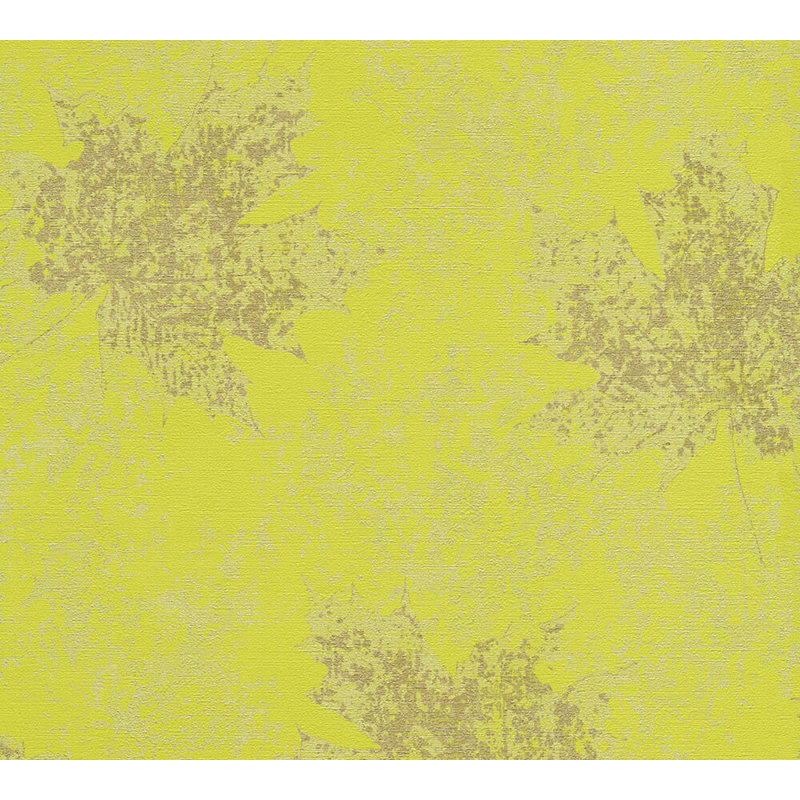 Rouleau de papier peint floral et botanique 33 pi x 21 po tropical atmosphère Reith, Vert