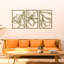 Ensemble de 3 décorations murales en métal-617052245-617052242