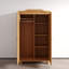 Armoire traditionnelle en bois massif à 2 portes avec tringle et tablettes Hedda-132482526