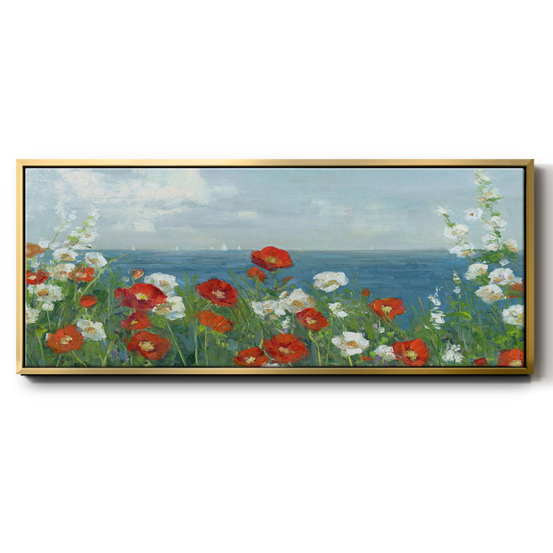 Through the Flowers- Framed Canvas, 20" H x 50" W
