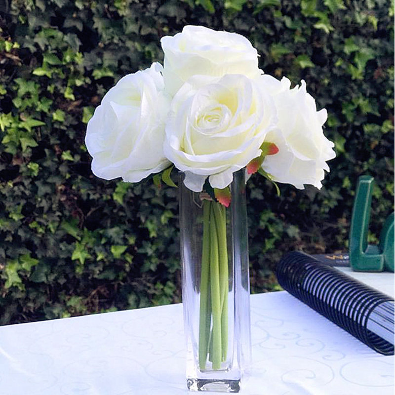 Arrangement floral en rose de bouquet de fleurs artificielle, Oui