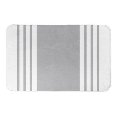 Farmhouse Microfiber / Microsuede Non-Slip Bath Rug