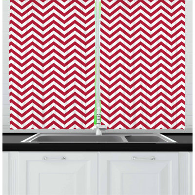 Chevron Tailored Kitchen Curtain