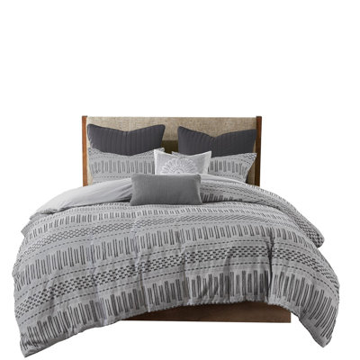 King/ King Cotton Comforter Grey/Black Bedding Soft