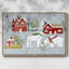 «Stars And Snowflakes Collection A», reproduction sur toile encadrée-646809748-646809744