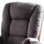 Fauteuil coulissant gris et cerise - Microfibre douce, finition élégante, glissade relaxante pour un espace de vie confortable