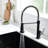 Modern Kitchen Sink Mixer - Pull Down Function, Ceramic Filler, Stable Water Commercial Faucet Brass, Save Installation Time