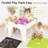Building Blocks Construction Sensory Table with 2 Reversible Boards Multi-Functional Kids Activity Table and Chairs Set with Storage and Reversible Tabletop-1449407384