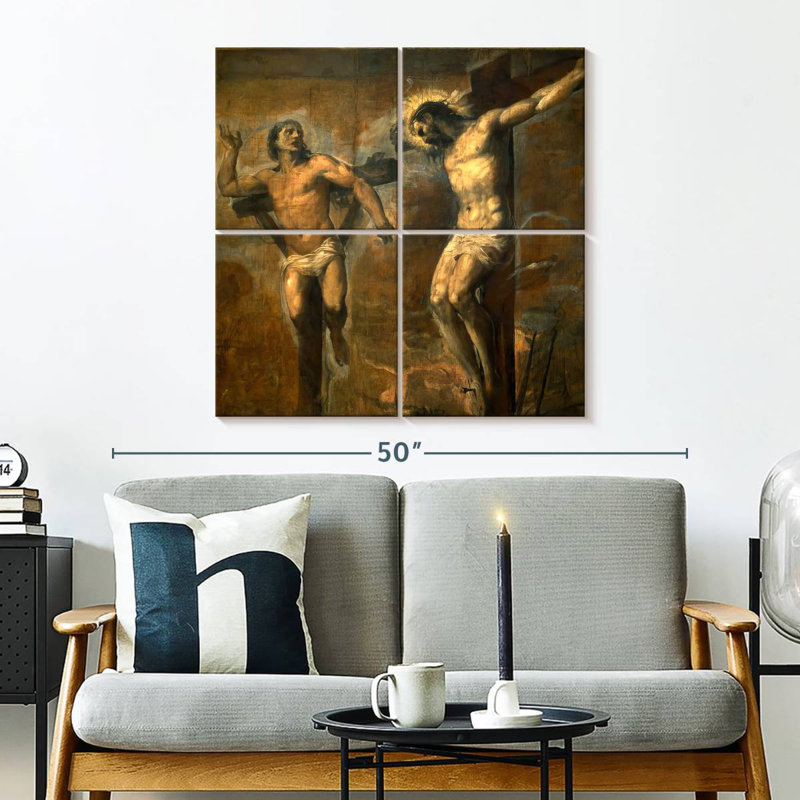 Leisha Christ et le bon voleur, H 32 po x l 32 po